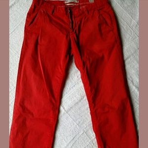 NoLab Red Skinny Low-rise Pants